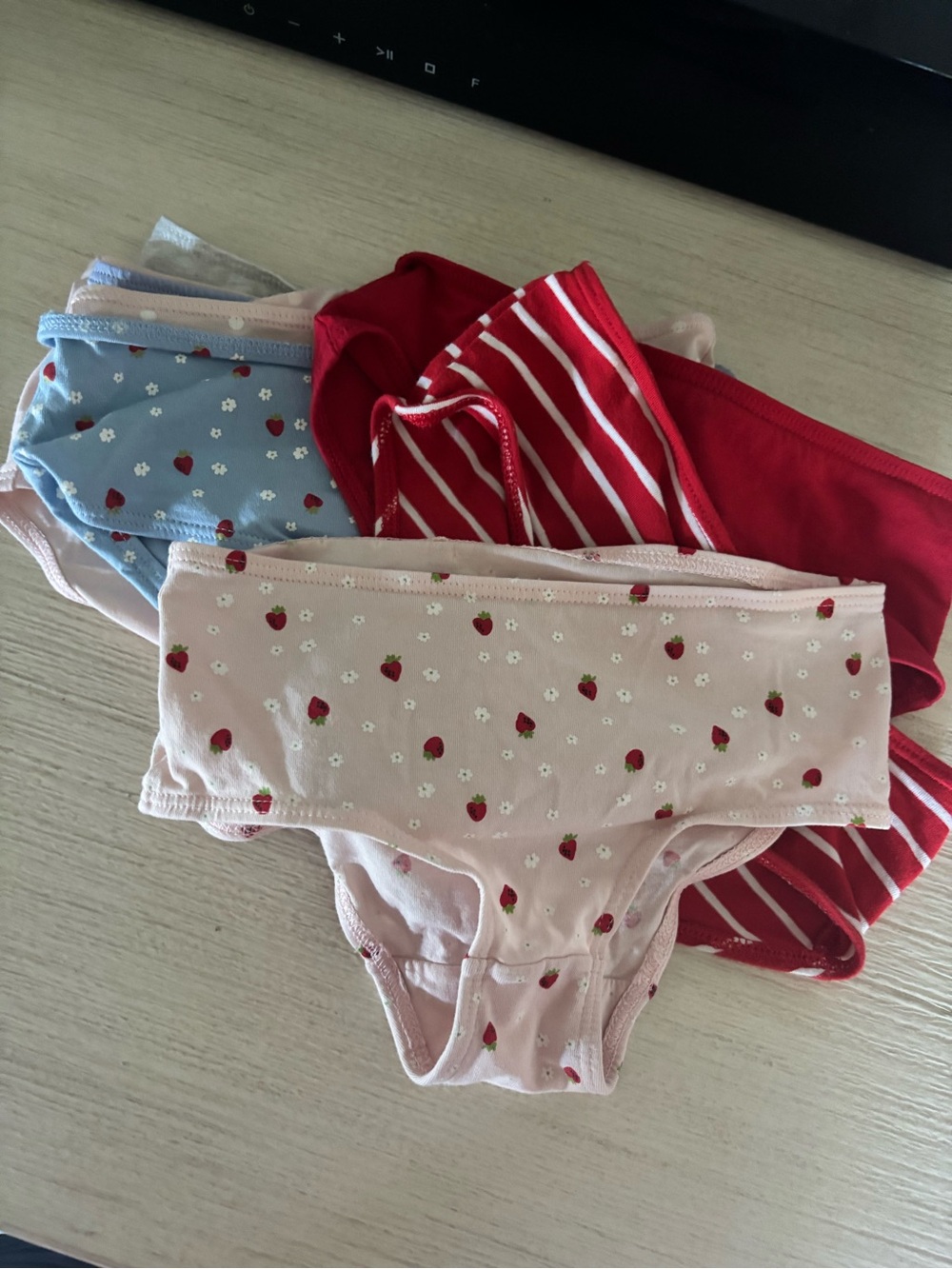 Carter's Girls Briefs Pack - Pink, Red, Blue